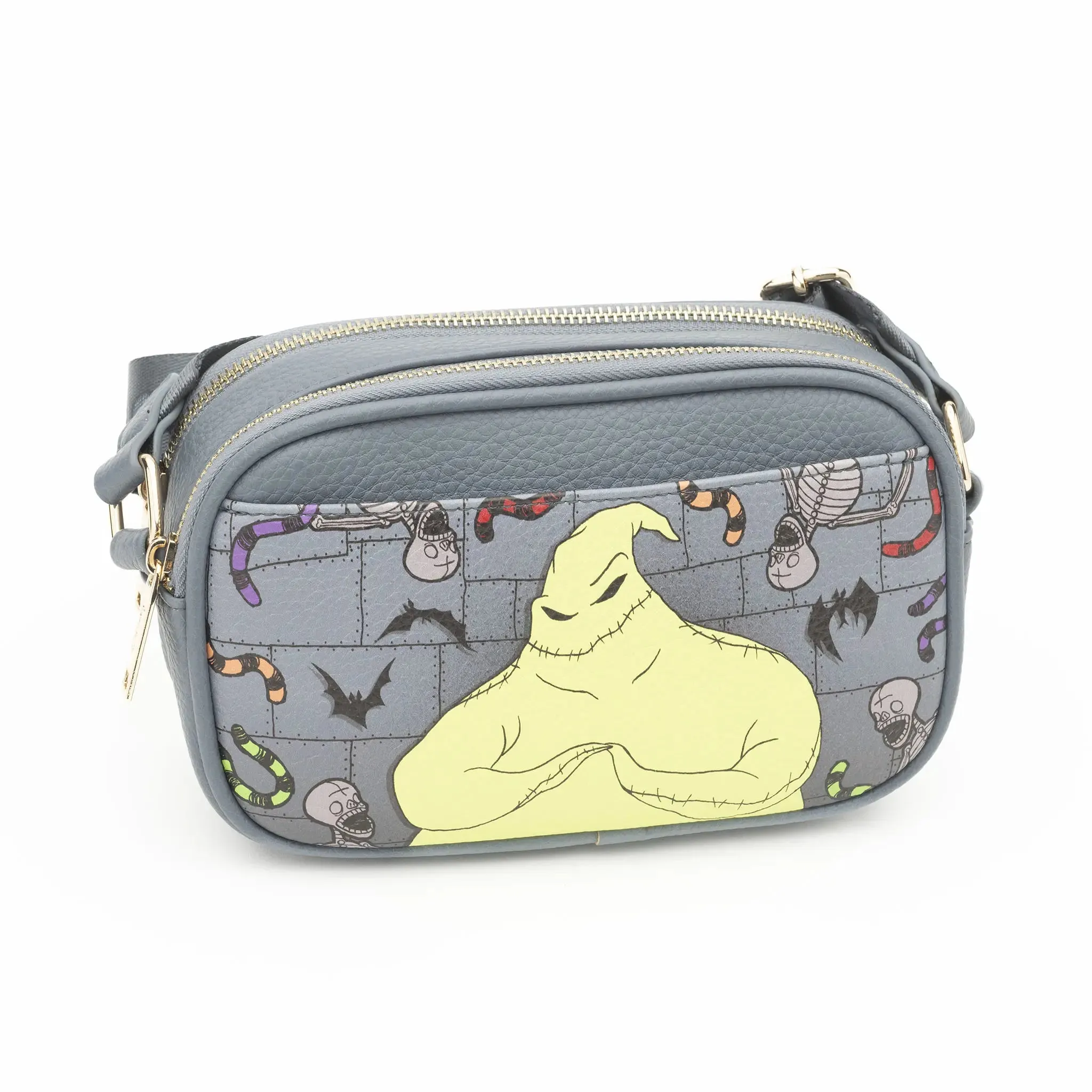WondaPop Oogie Boogie Double Zipper Crossbody/Shoulder Bag