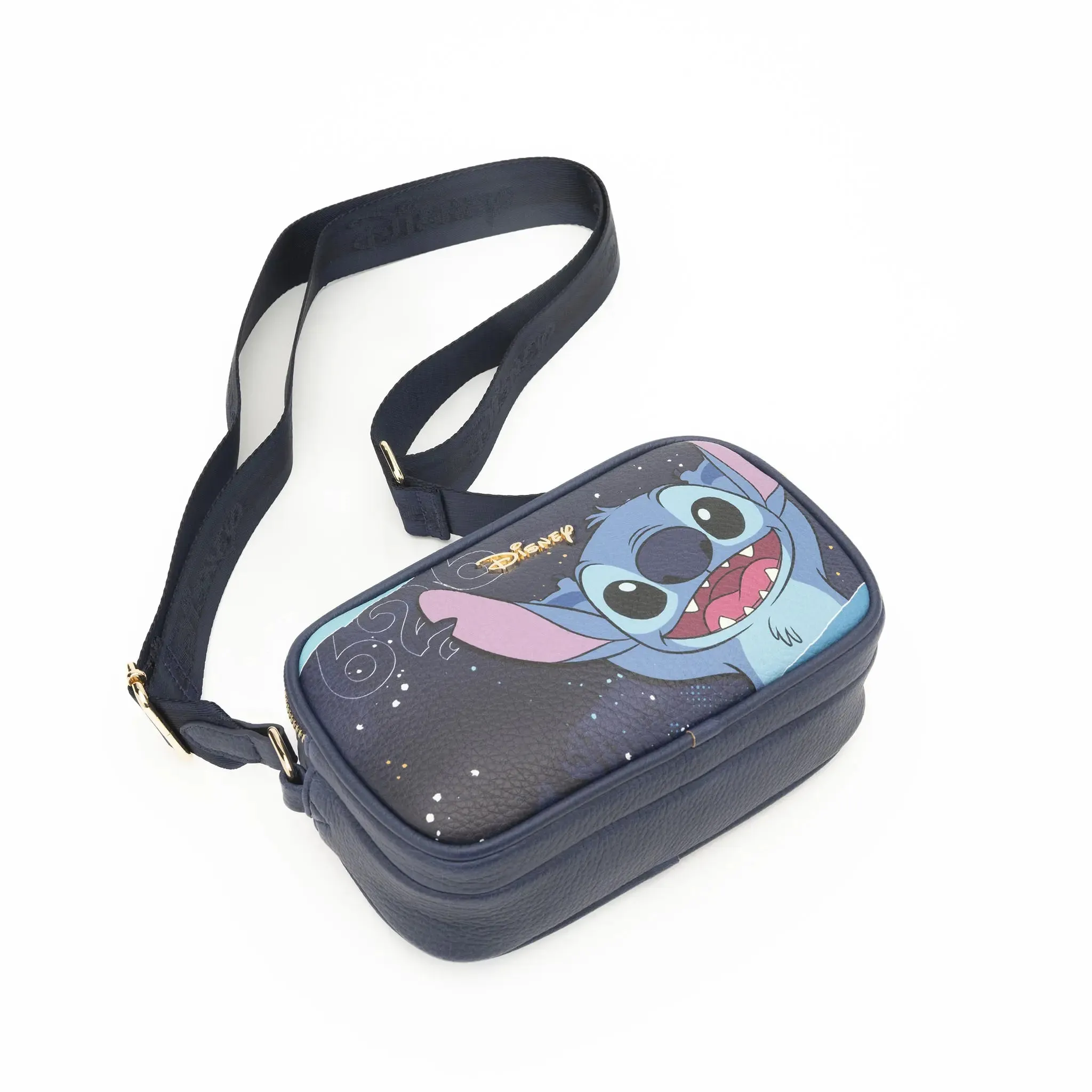 WondaPop Stitch Double Zipper Crossbody/Shoulder Bag
