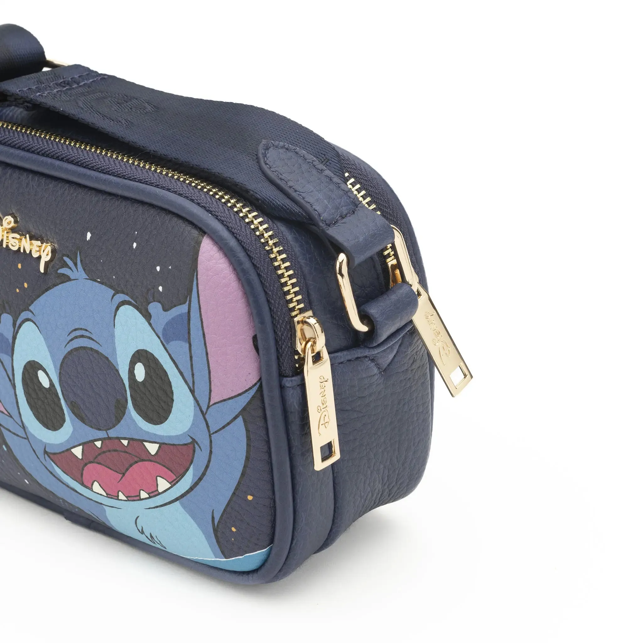 WondaPop Stitch Double Zipper Crossbody/Shoulder Bag