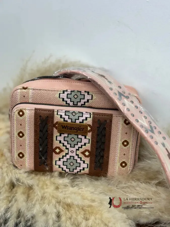 WRANGLER AZTEC PINK CROSSBODY