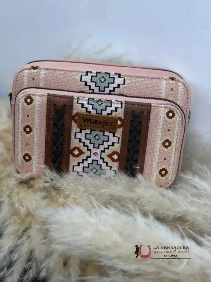 WRANGLER AZTEC PINK CROSSBODY